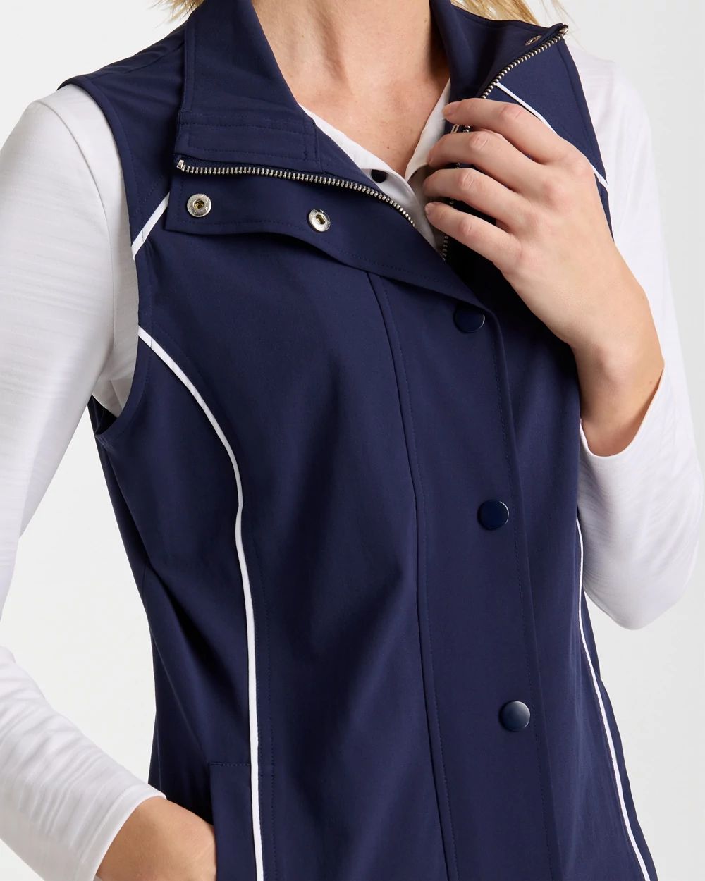Zenergy® UPF Full Snap Vest | Chico's